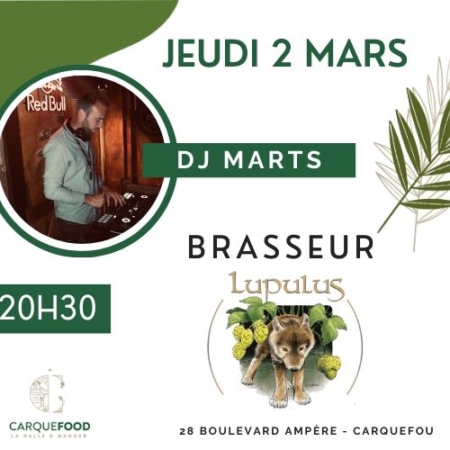 Soirée brasseur-dj-carquefood-carquefou-halleàmanger-lupulus-event